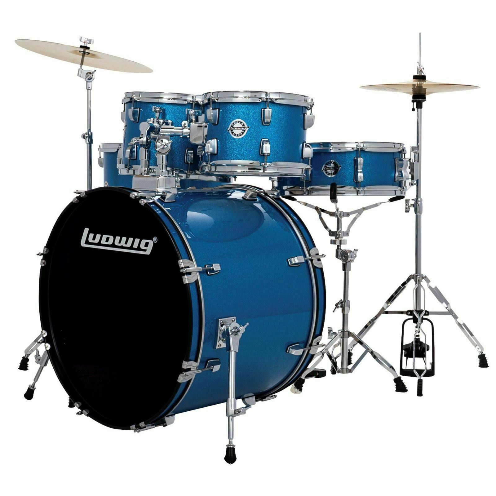 Ludwig LC195 Accent Drive Complete 5-Piece Drum Set with Cymbals
